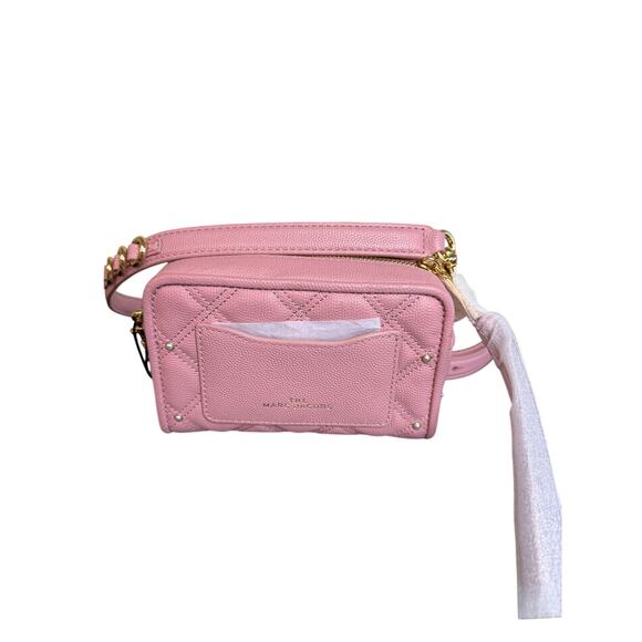 Marc Jacobs NWT The Quilted Softshot 17 in Pink with Pearl Embellishments - Picture 6 of 16